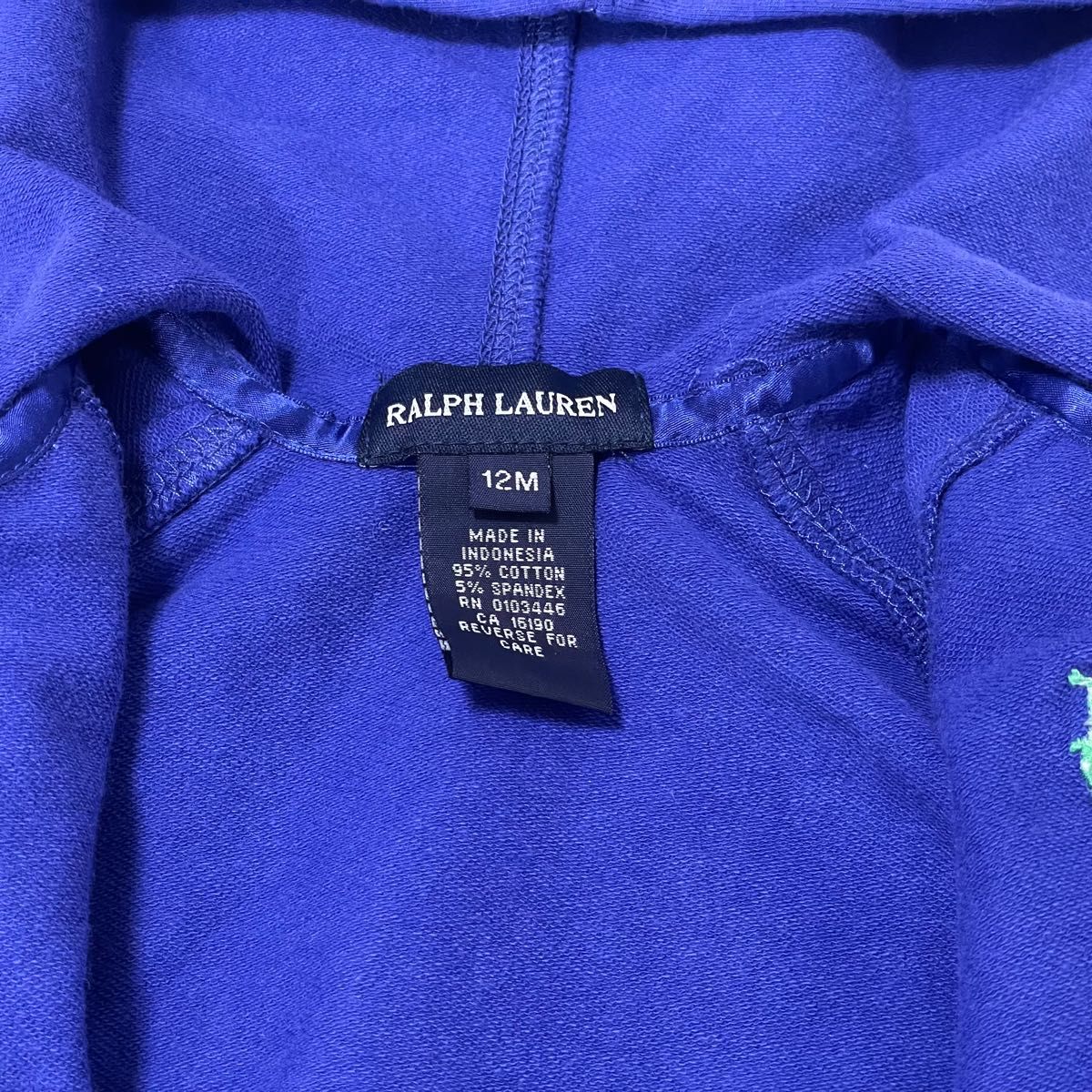 未使用 タグ付き ラルフローレン RALPH LAUREN キッズ ベビー 上下 セットアップ 80 12M ジャージ パーカー