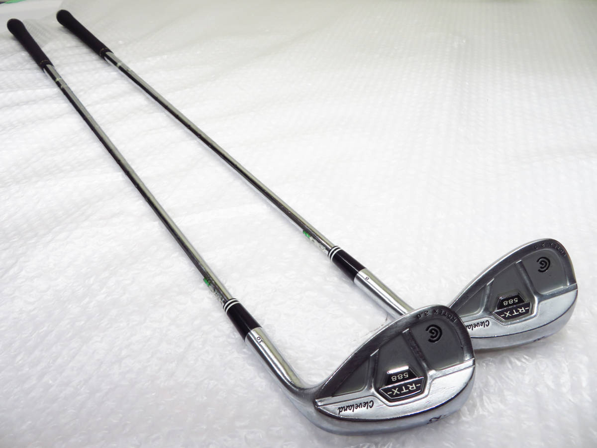 cleveland クリーブランド RTX588 ROTEX 2.0 右利き 8 /10 2本セット ゴルフ 管理4tr1104D