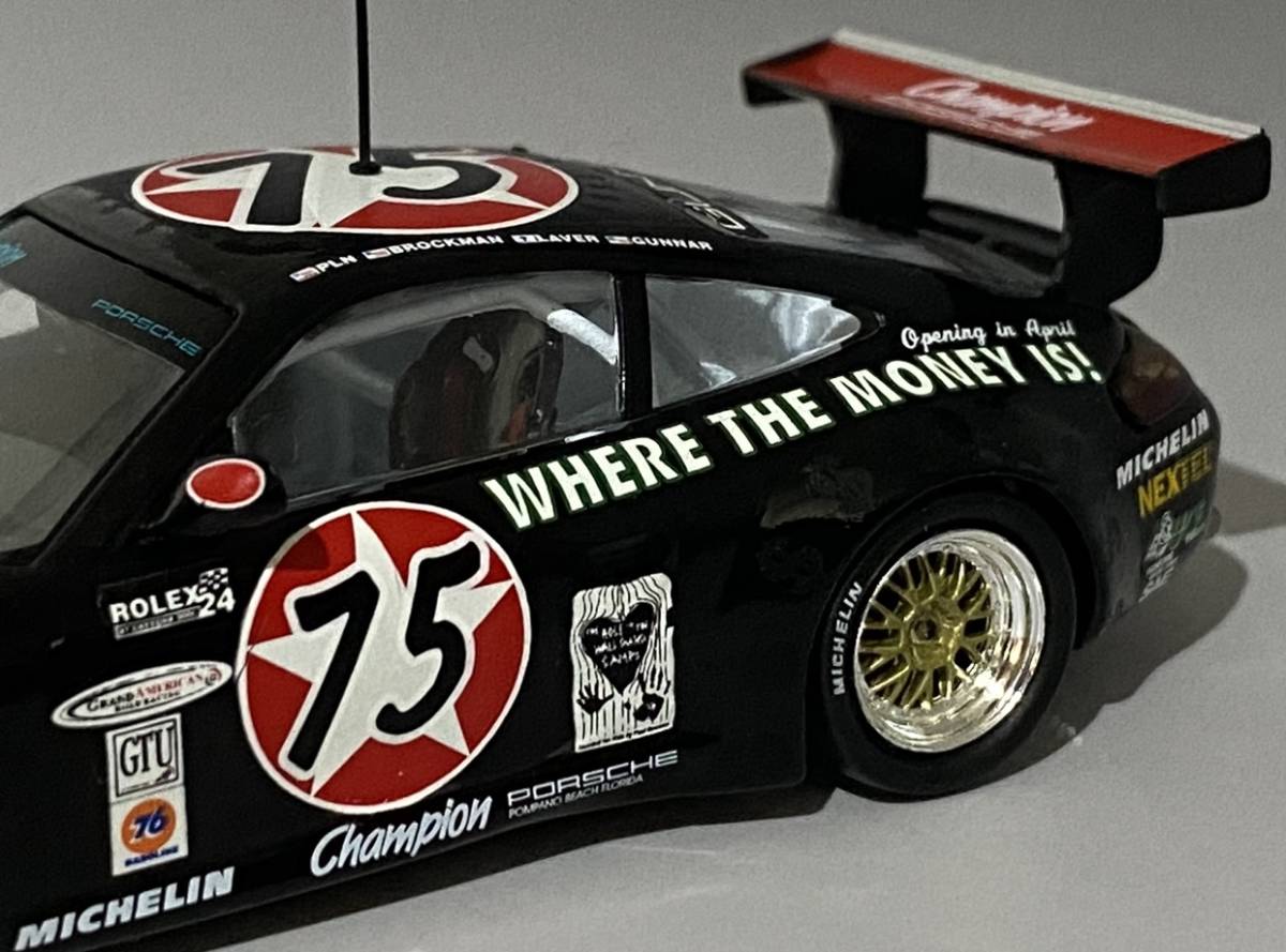 Minichamps 1/43 Porsche 911 GT3-R #75 2000 Rolex 24h Daytona ◆ Paul Newman, M.Brockman, M.Lauer, G.Jeannette ◆ 430 006975_画像8