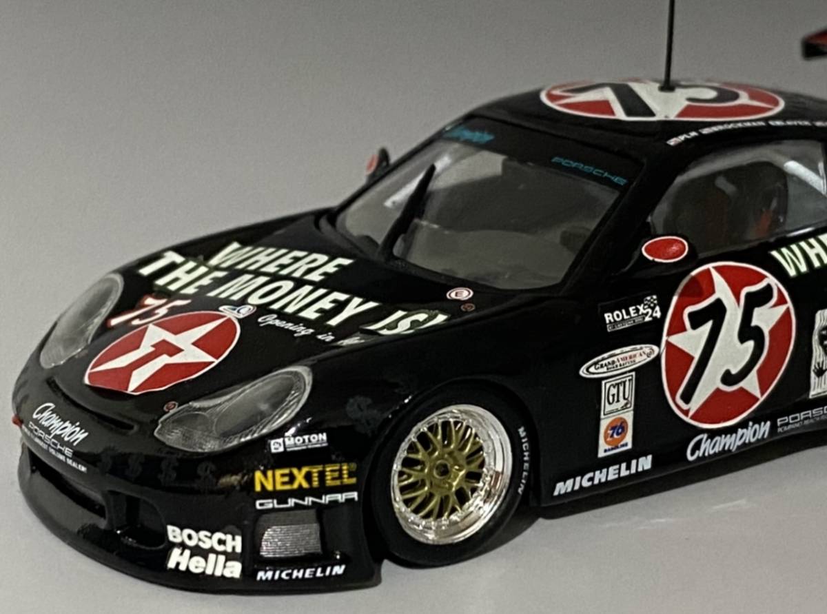 Minichamps 1/43 Porsche 911 GT3-R #75 2000 Rolex 24h Daytona ◆ Paul Newman, M.Brockman, M.Lauer, G.Jeannette ◆ 430 006975_画像7