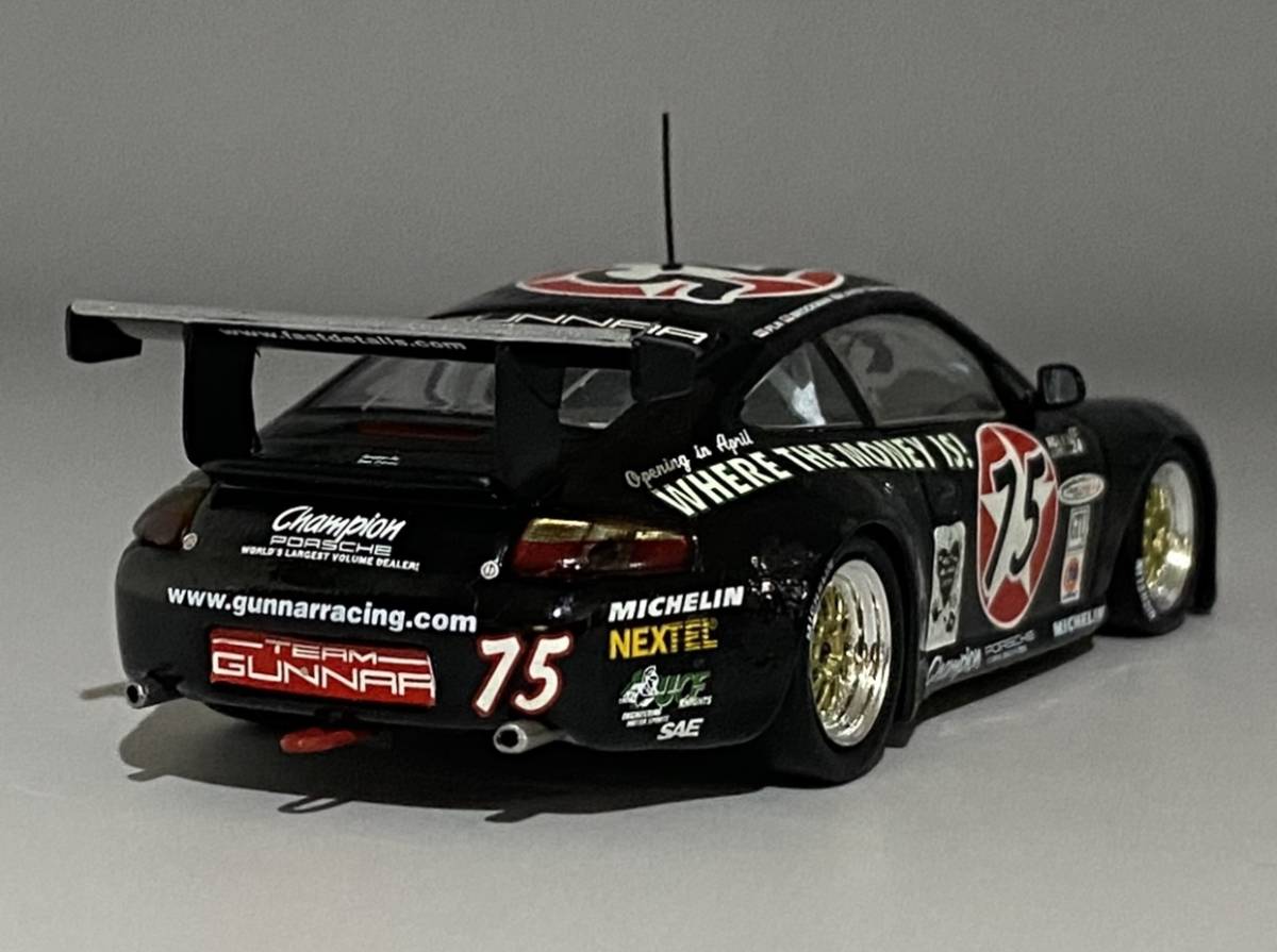 Minichamps 1/43 Porsche 911 GT3-R #75 2000 Rolex 24h Daytona ◆ Paul Newman, M.Brockman, M.Lauer, G.Jeannette ◆ 430 006975_画像4