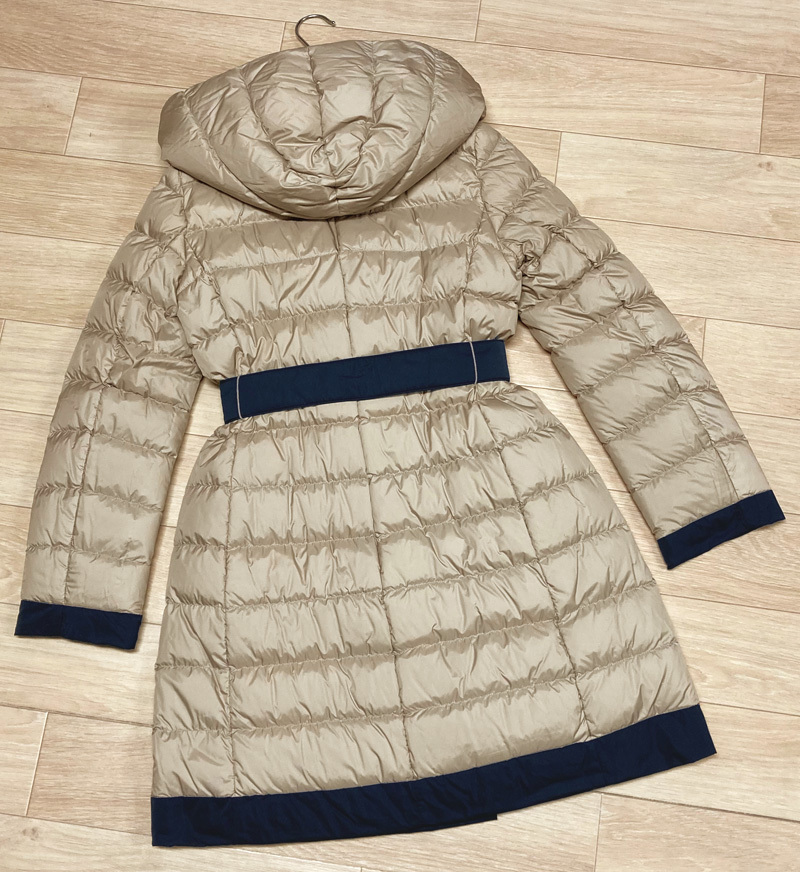 新品45%OFF　マックスマーラ　Max Mara　リバーシブルダウンコート　ネイビー　42サイズ　【送料無料】_画像4