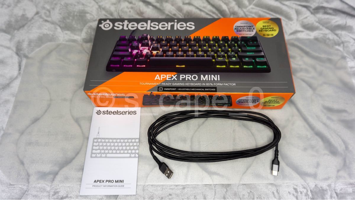 即〇 steelseries APEX PRO mini JP配列 クリーニング済