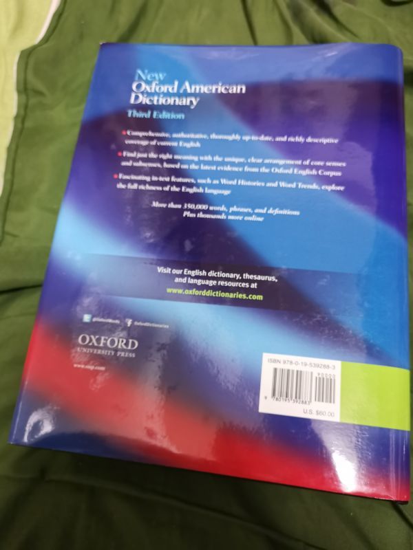 新規購入 Oxford New American Edition 3rd Edition Third Dictionary