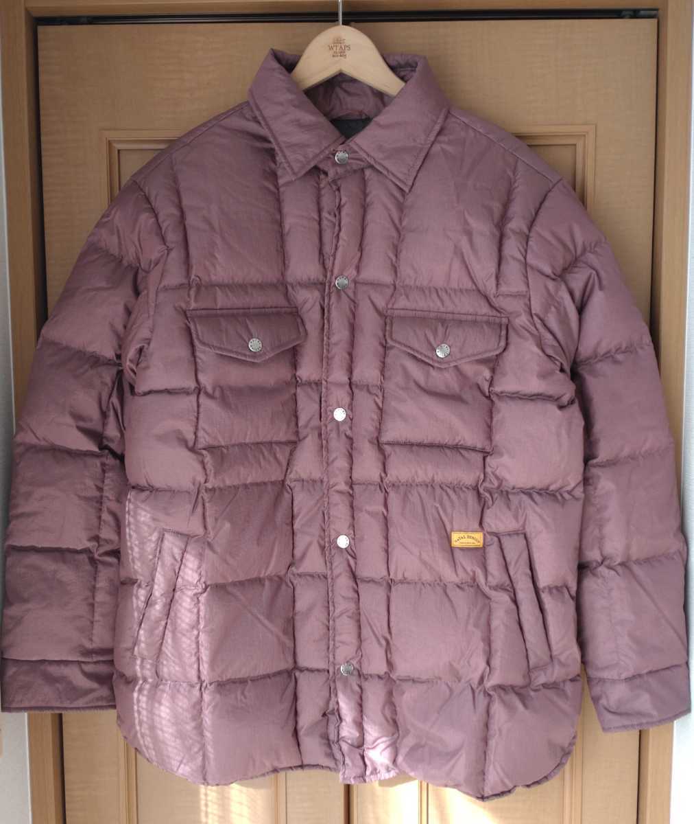 ネイタルデザインナンガ NANGA ダウンシャツ QUILTED DOWN SHIRTS JACKET L パープル ネイタルデザインナンガ NANGA ダウンシャツ QUILTED DOWN SHIRTS JACKET L パープル