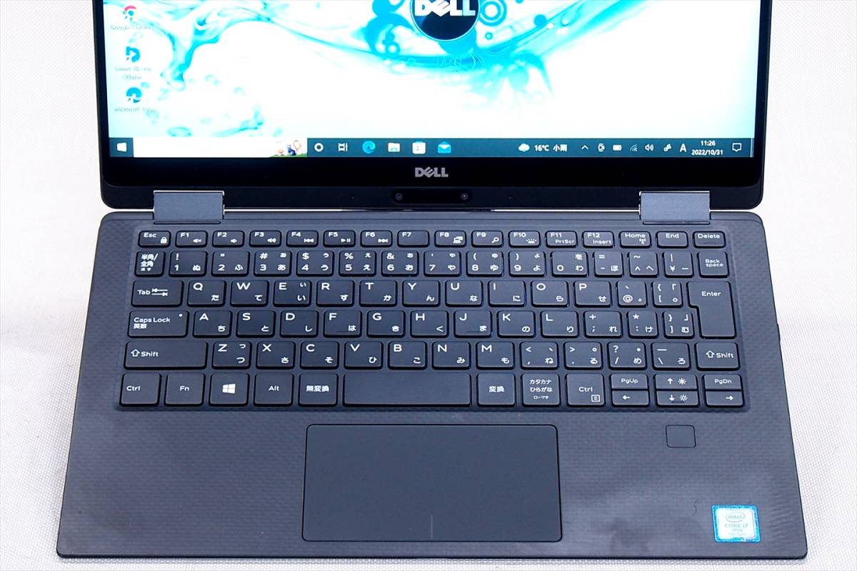 【即配】快速Corei7+16Gメモリ搭載!狭額縁13.3型FHDタッチ液晶!XPS 13 9365 2-in-1 i7-7Y75 SSD256G カメラ Win10_画像4