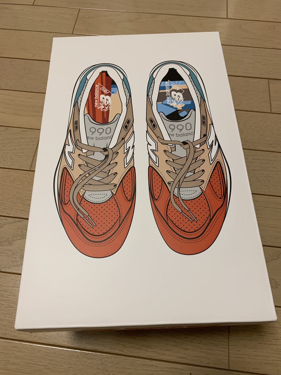 新品 未着用 Newbalance Kith 990 V2 Cyclades Mykonos 25.5cm