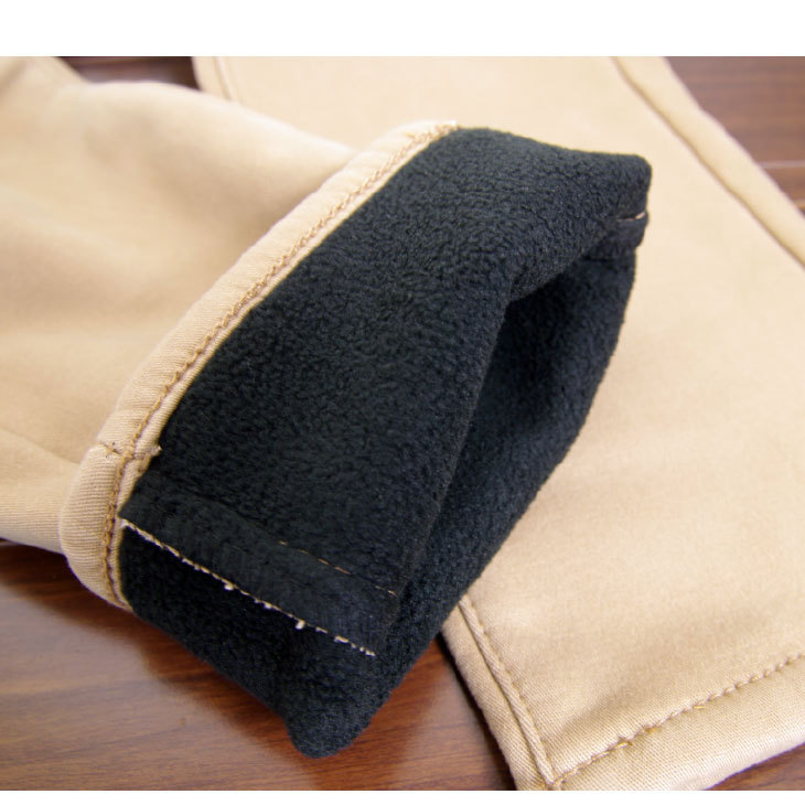 3L черный tsu il с изнанки флис брюки обтягивающий плотная ткань женский обратная сторона ворсистый осень-зима новый товар 