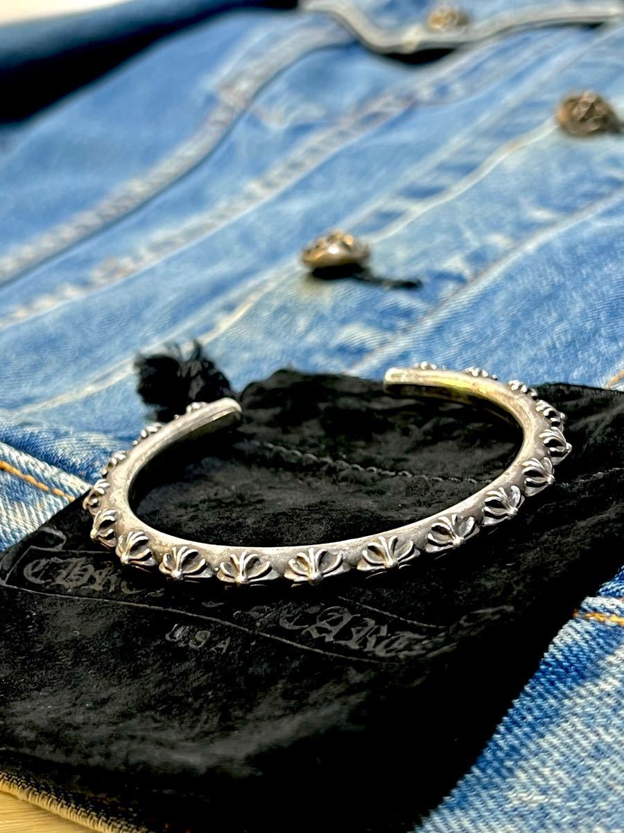 ☆正規品☆ Chrome Hearts クロムハーツ バングル クロス ブレスレット