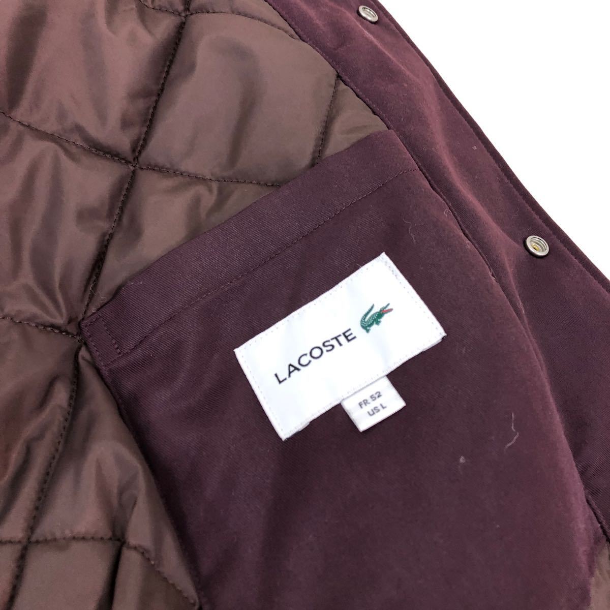 H554 LACOSTE ラコステ 中綿 フーデット コーチジャケット ジャケット
