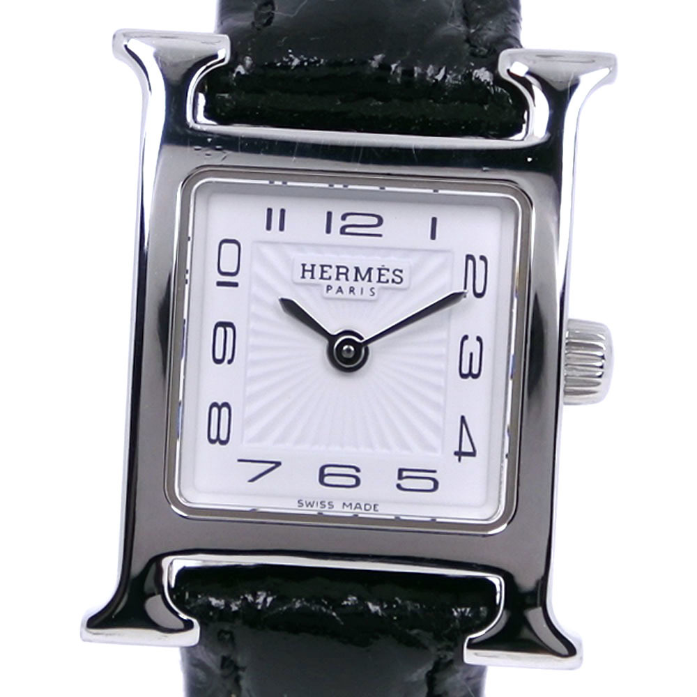 魅力の HH1.110 Hウォッチミニ エルメス HERMES 腕時計 白文字盤