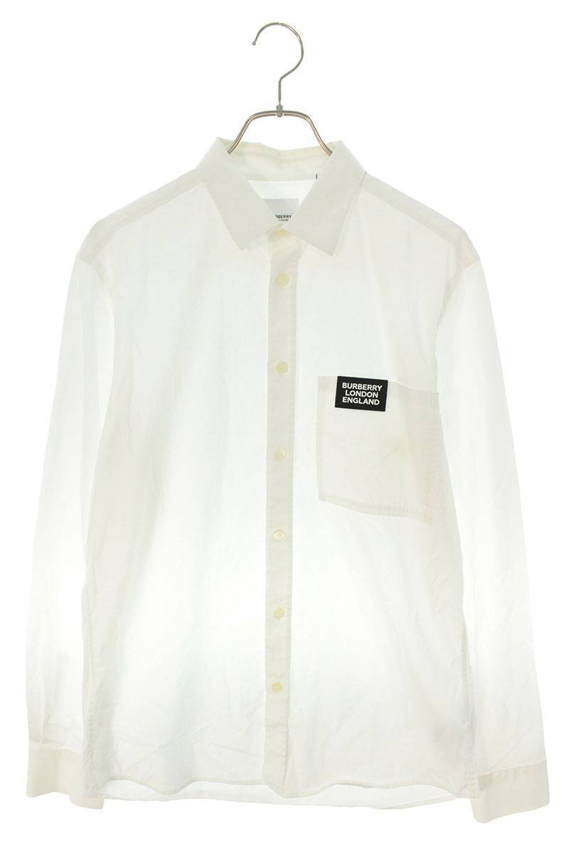 新品本物 バーバリー BS55 中古 ラバーパッチ長袖シャツ サイズ:M 8021794 Burberry 長袖シャツ 新品本物 バーバリー BS55 中古 ラバーパッチ長袖シャツ サイズ:M 8021794 Burberry 長袖シャツ