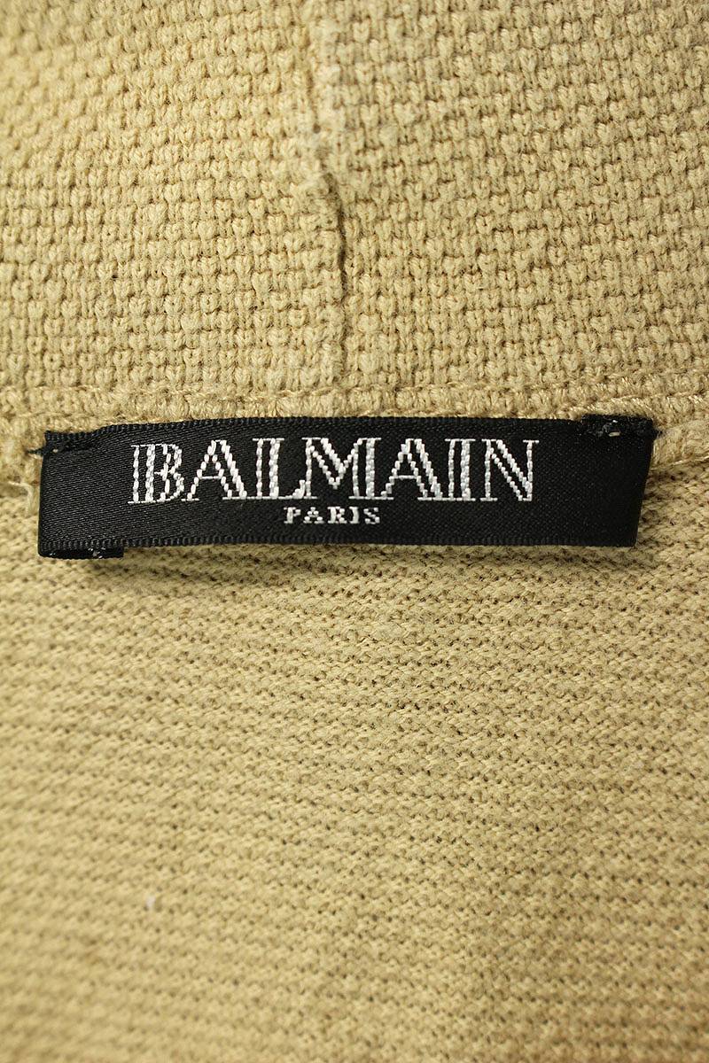 バルマン BALMAIN S6HJ615D314T サイズ:M カラー切替プルオーバーパーカー 中古 BS99_画像3