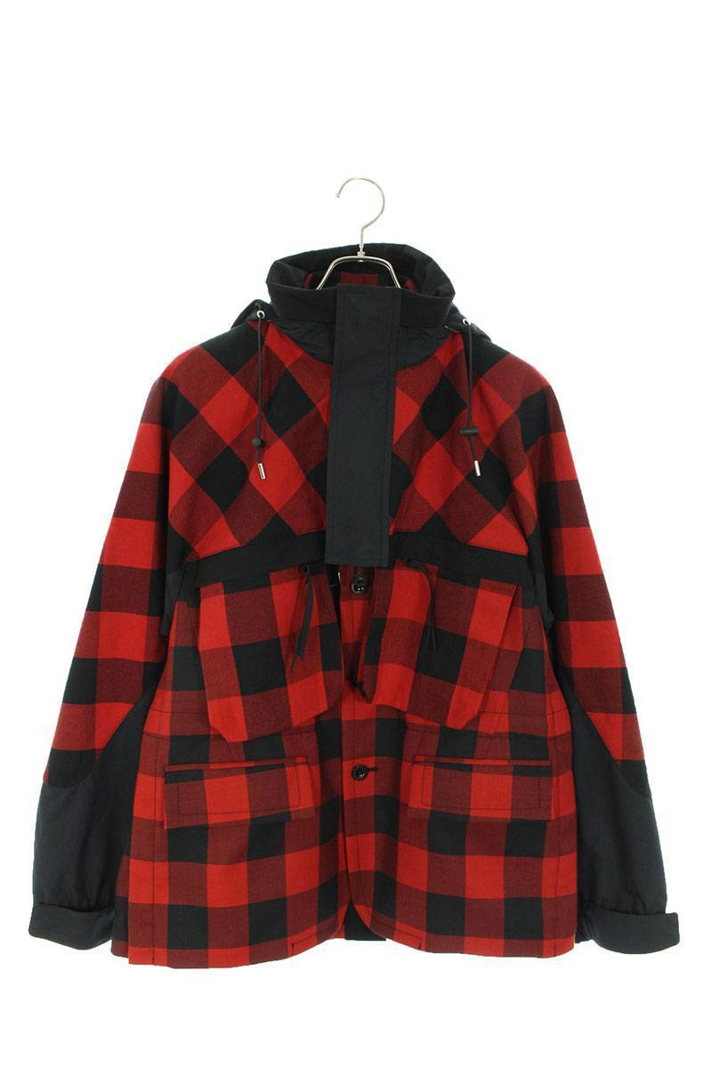 サカイ Sacai 22SS 22-02698M Buffalo Check Blouson サイズ:1 バッファローチェックブルゾン 中古 BS55_画像1
