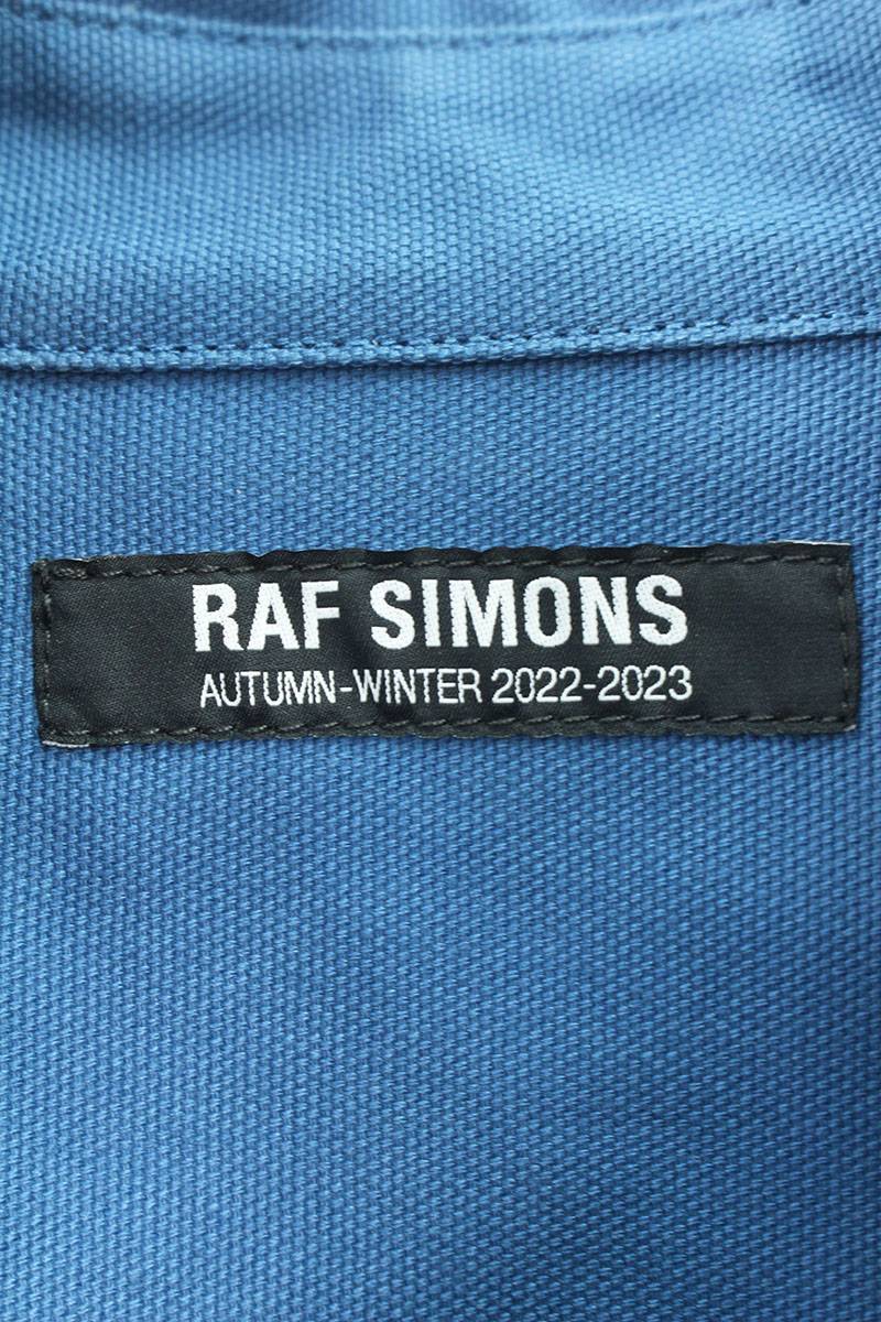 ラフシモンズ RAF SIMONS 22AW Oversized denim shirts サイズ:XS ロゴパッチオーバーサイズデニム長袖シャツ 新古品 SB01_画像3