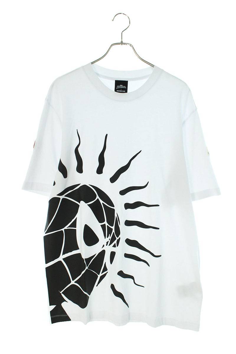 21SS□サイズM□新品 本物□モンクレール ストレッチVネック型ロゴT