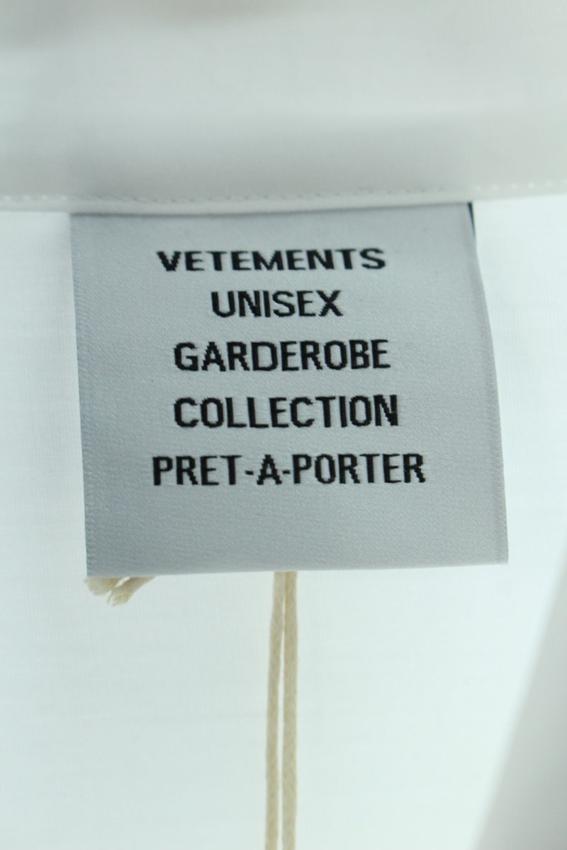 ヴェトモン VETEMENTS 22AW UA53SH650 サイズ:S ダブルアナーキープリントシャツ 新古品 SB01_画像3
