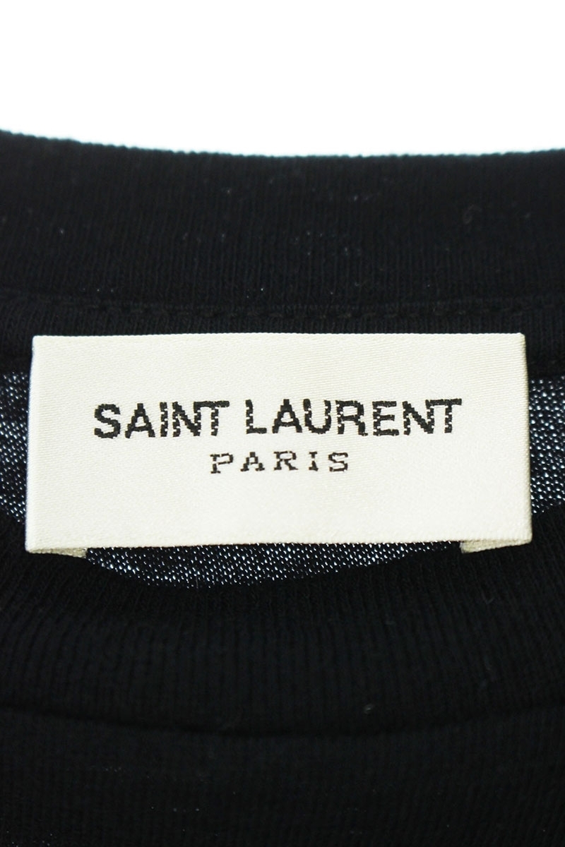 サンローランパリ SAINT LAURENT PARIS 407163 Y2OV1 サイズ:M ボーダー柄Tシャツ　中古 BS99_画像3
