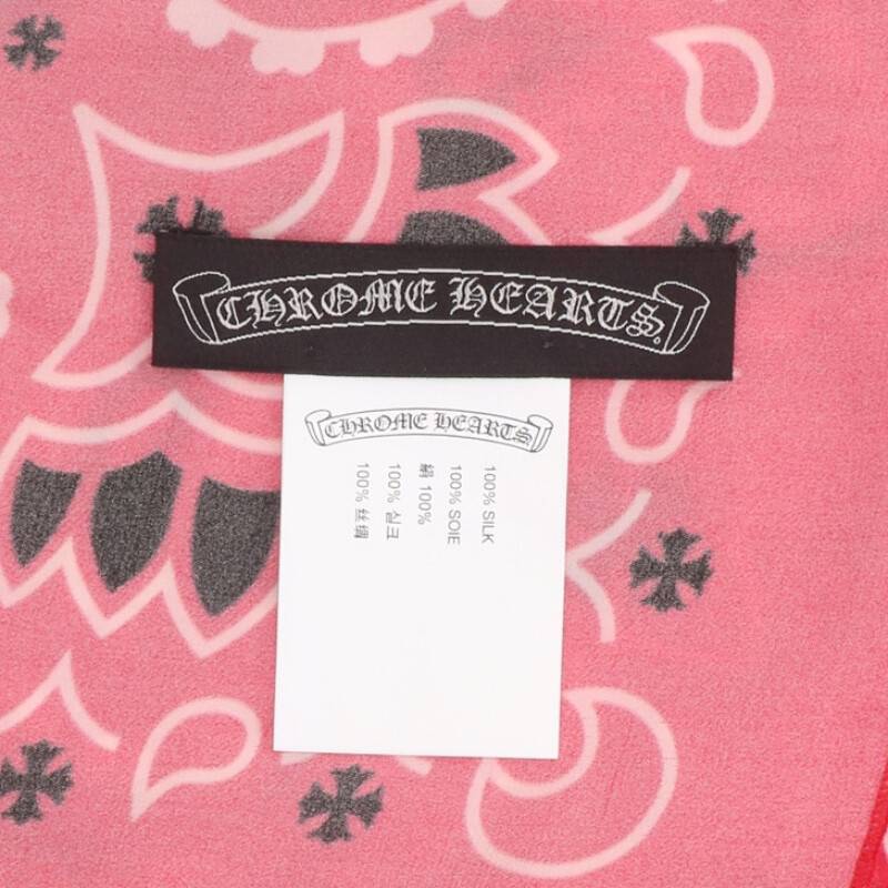 クロムハーツ Chrome Hearts OM10 バンダナプリントシルクスカーフ 
