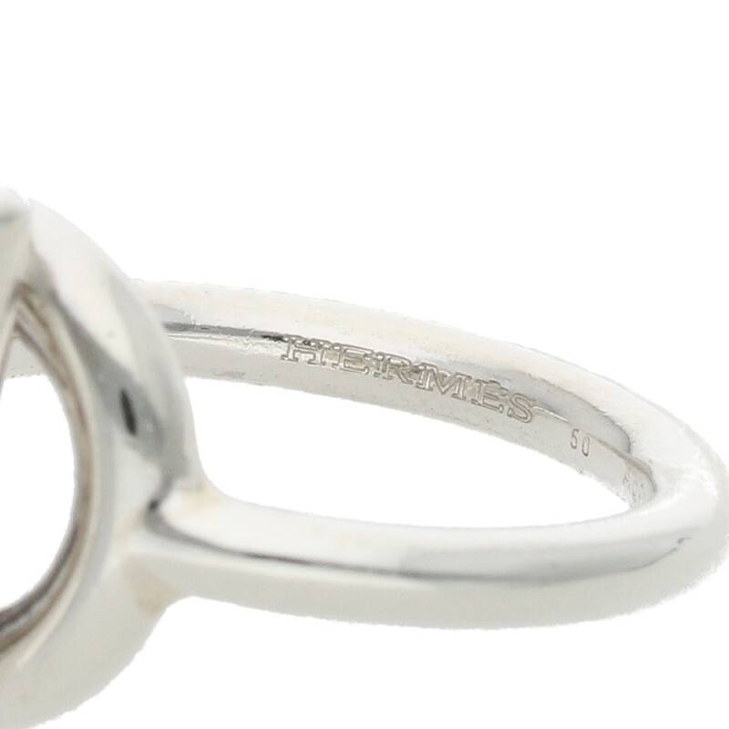 エルメス HERMES エシャペ 中古 サイズ:8号 シルバーリング SB01