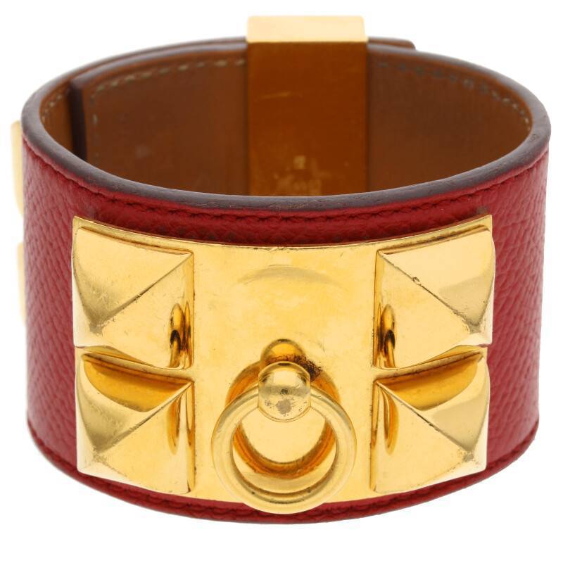 最安価格 de Collier HERMES エルメス Chien OS06 中古 コリエドシアン