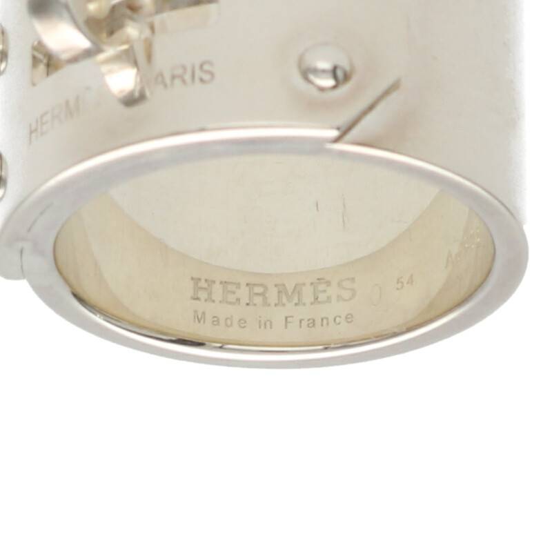 エルメス HERMES サイズ:13.5号 ケリーシルバーリング 中古 SJ02_画像3