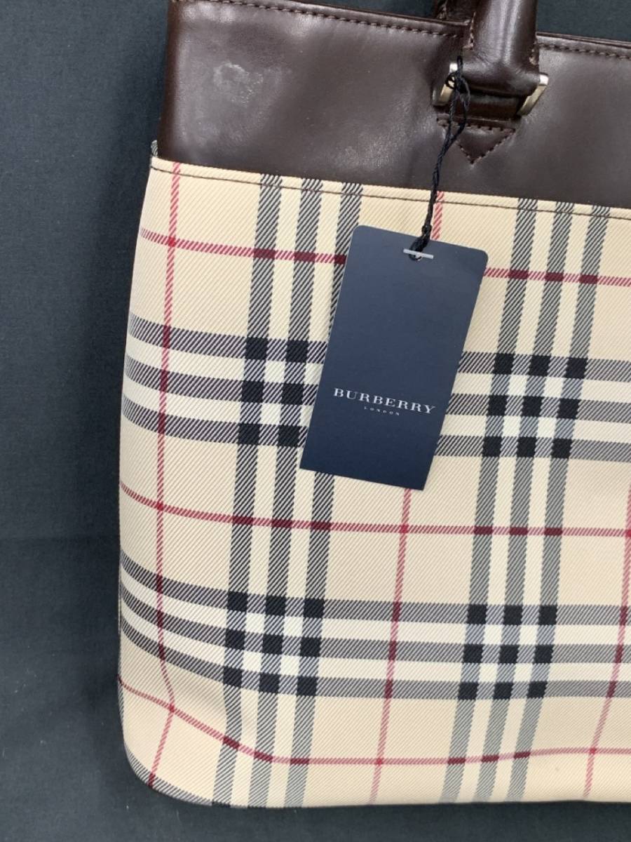 1101-268MK⑯16920 ハンドバッグ　BURBERRY バーバリー　未使用？ レディース　柄　鞄　_画像6