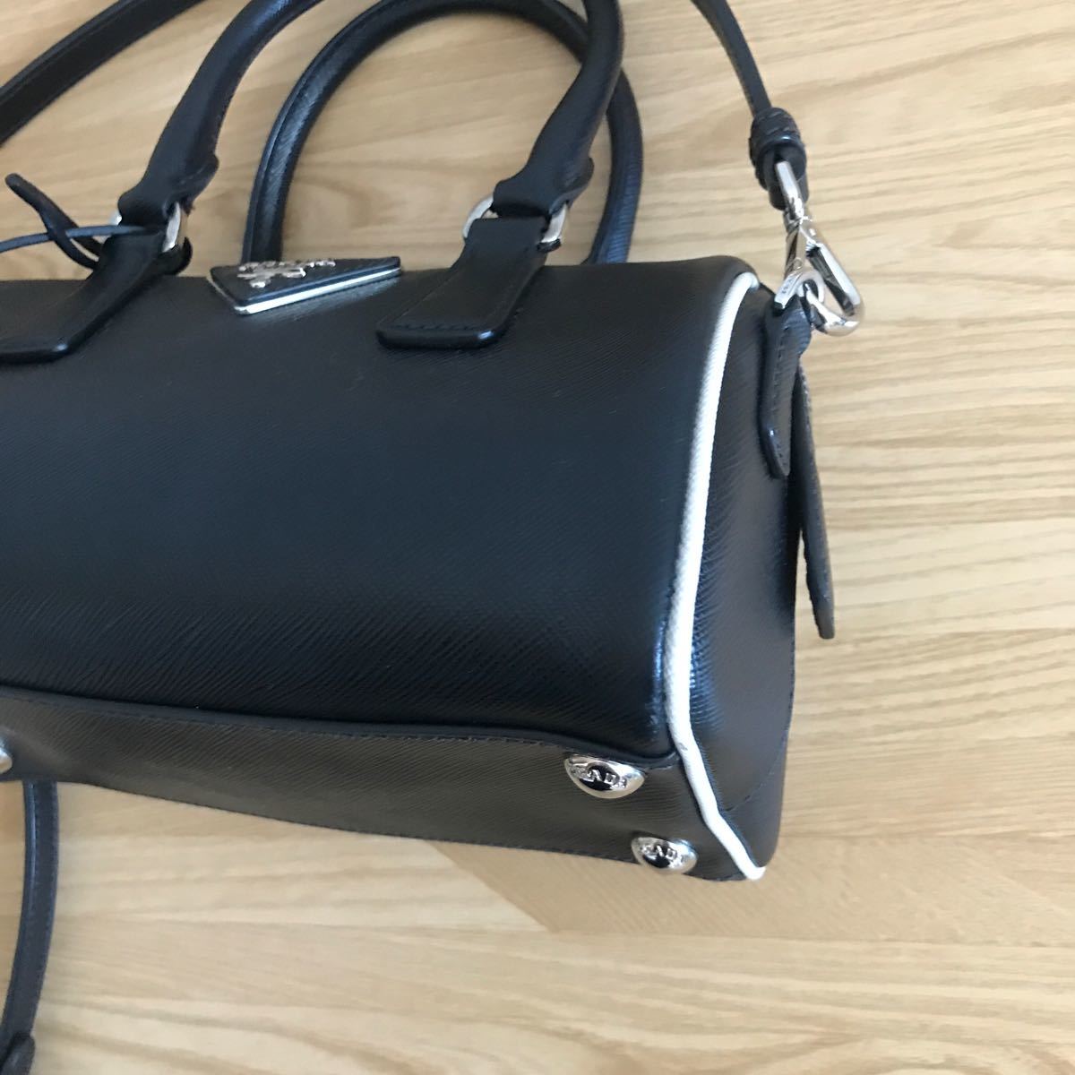 美品 PRADA プラダ 2way ミニボストンバッグ ショルダーバッグ 美品 PRADA プラダ 2way ミニボストンバッグ ショルダーバッグ