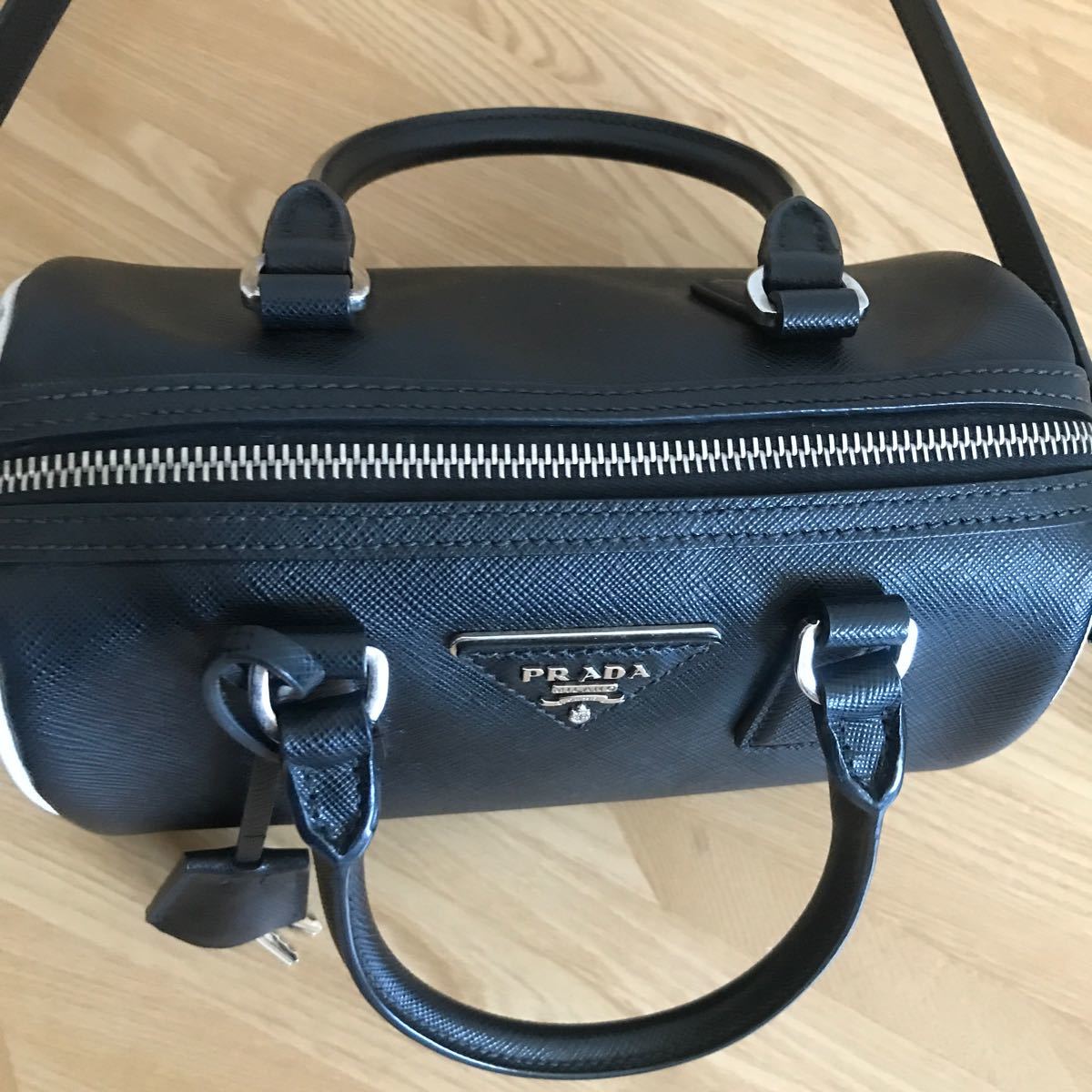 美品 PRADA プラダ 2way ミニボストンバッグ ショルダーバッグ 美品 PRADA プラダ 2way ミニボストンバッグ ショルダーバッグ