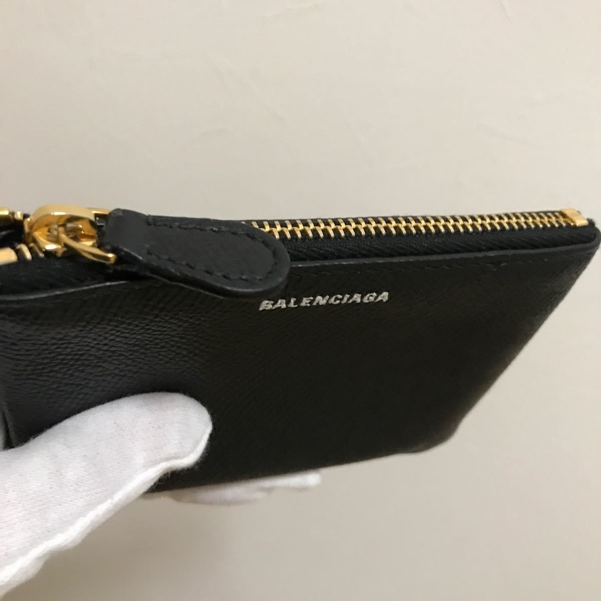 新品同様 極美品 バレンシアガ キーリング付 コインケース パスケース