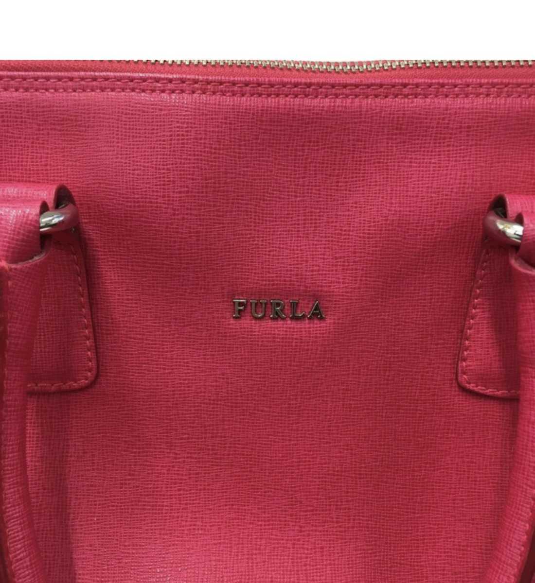 【AIAF6003】FURLA フルラ ミニボストンバッグ ピンク 保存袋つき