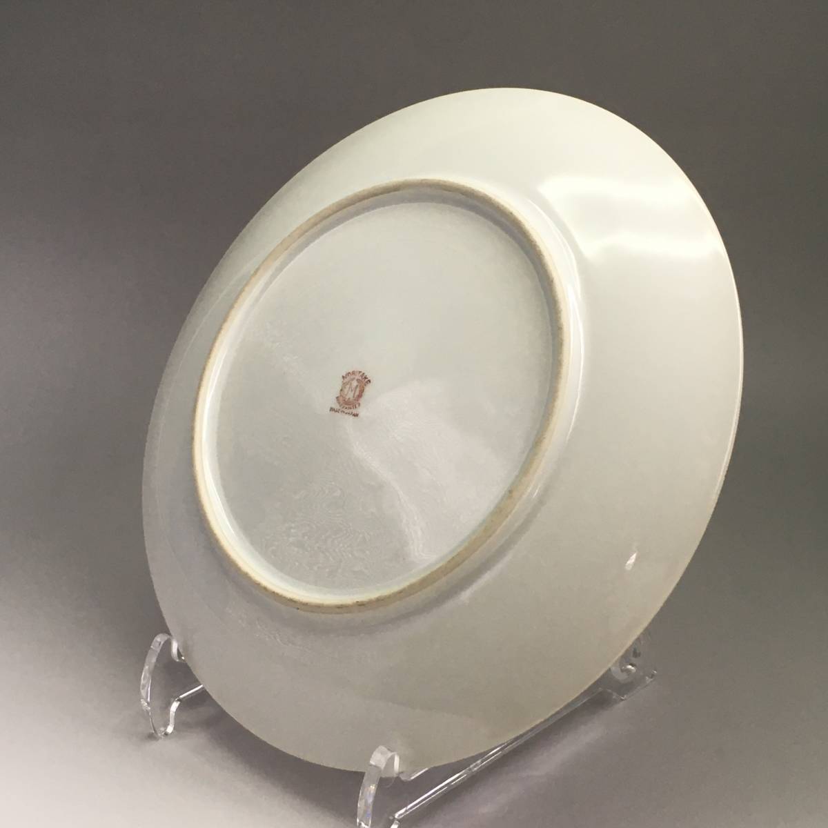 オールドノリタケ NORITAKE デコレディー 婦人 プレート 皿 ラスター彩