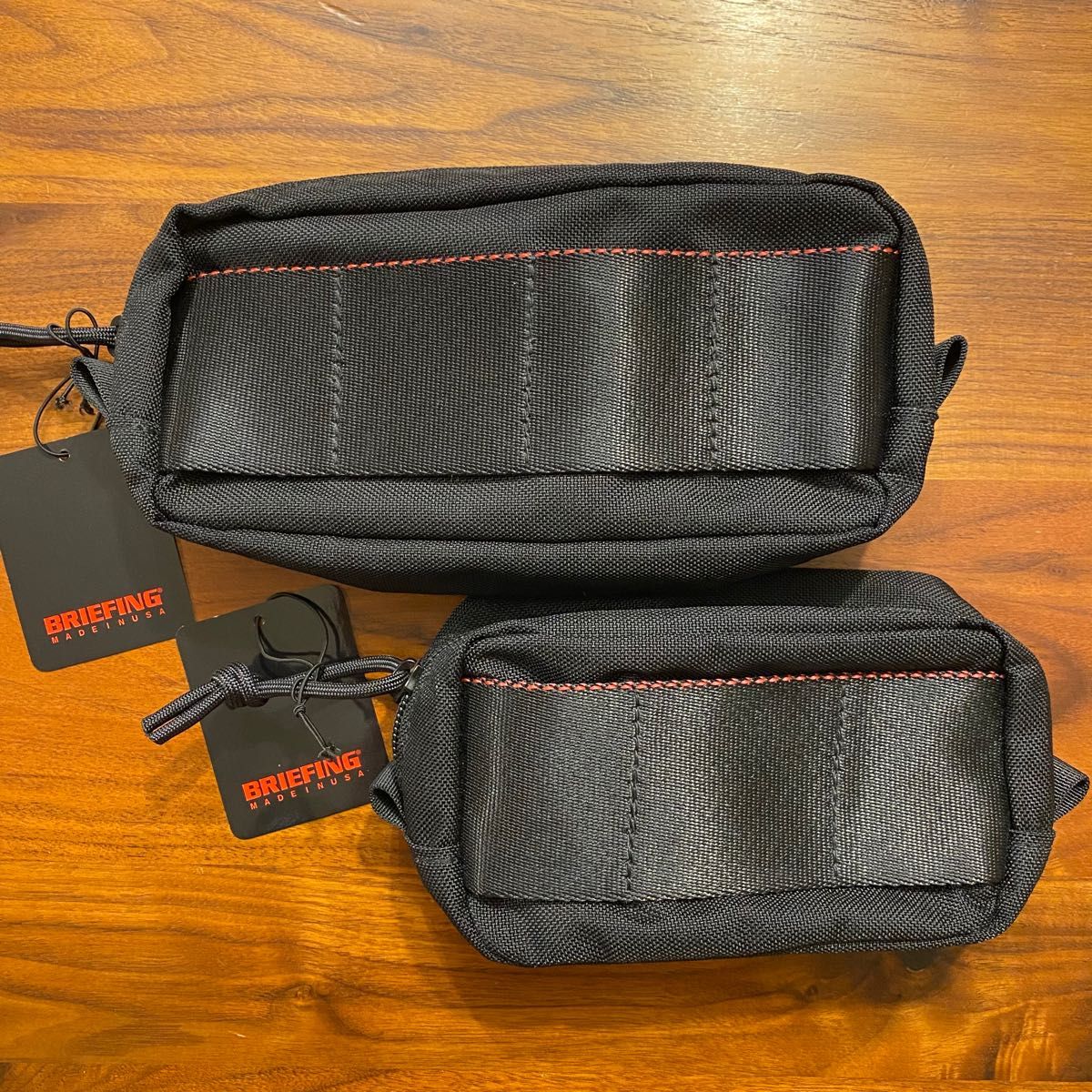 再入荷 ブリーフィング BRIEFING ポーチ 新品 ブラック 2個セット