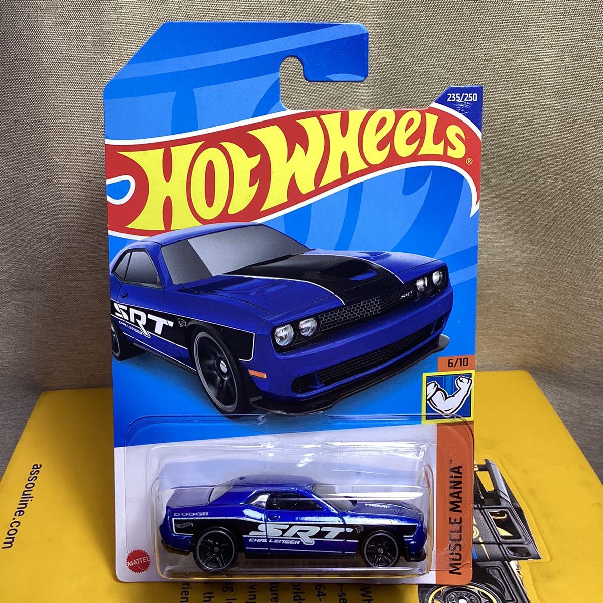 Nアソート!☆ホットウィール☆ '15 ダッジ チャレンジャー SRT 青 Hot