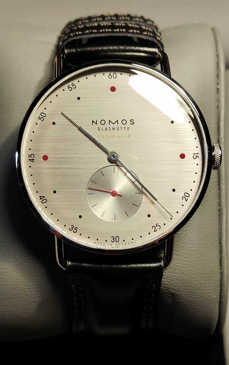 送料無料 定価53万 nomos ノモス グラスヒュッテ Metro Neomatic 39 自動巻き 腕時計 アランシルベスタイン ユンハンス epos モンブラン_画像1