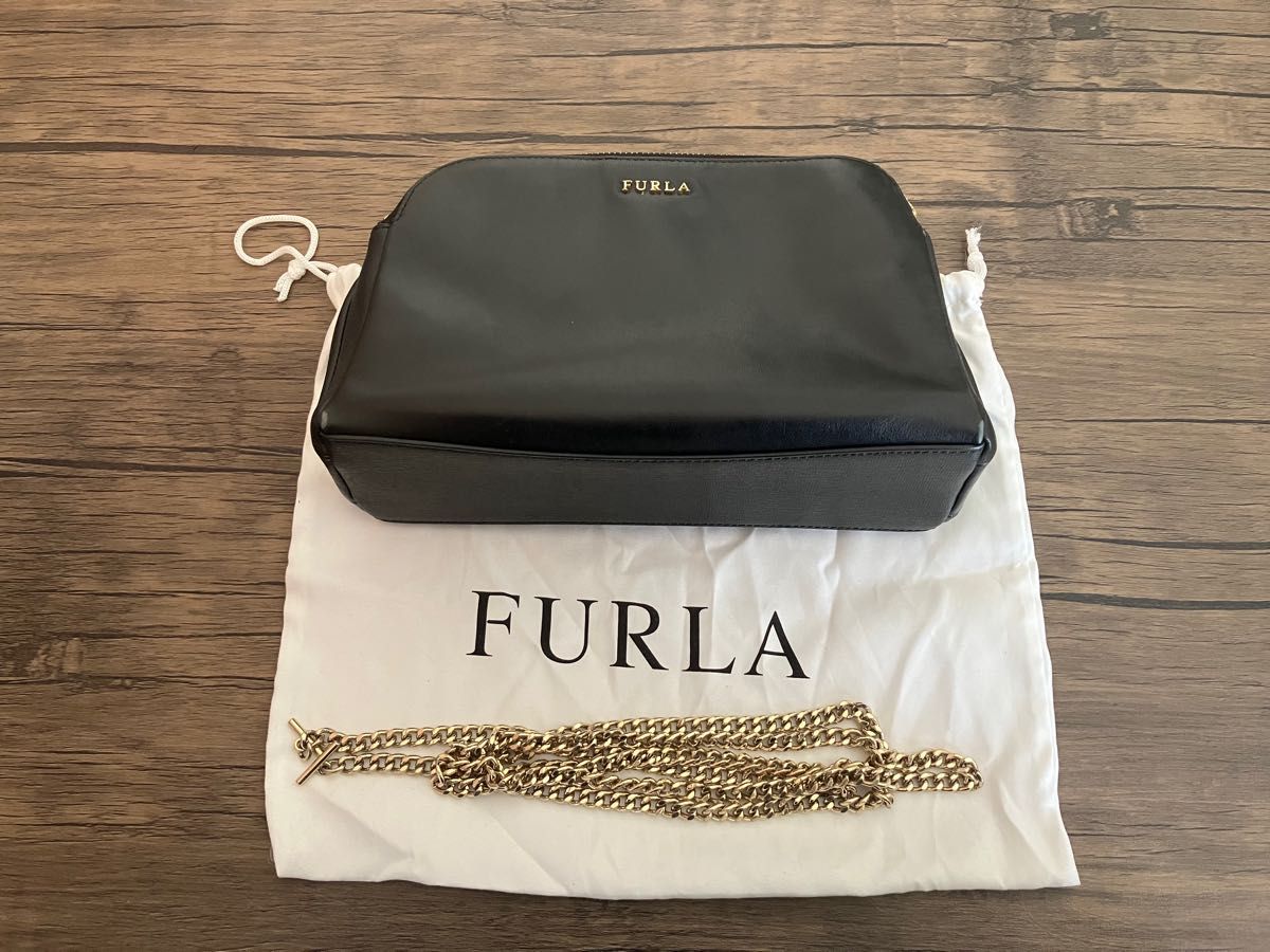 FURLA チェーンショルダーバッグ フルラ クラッチバッグ　パーティーバッグ