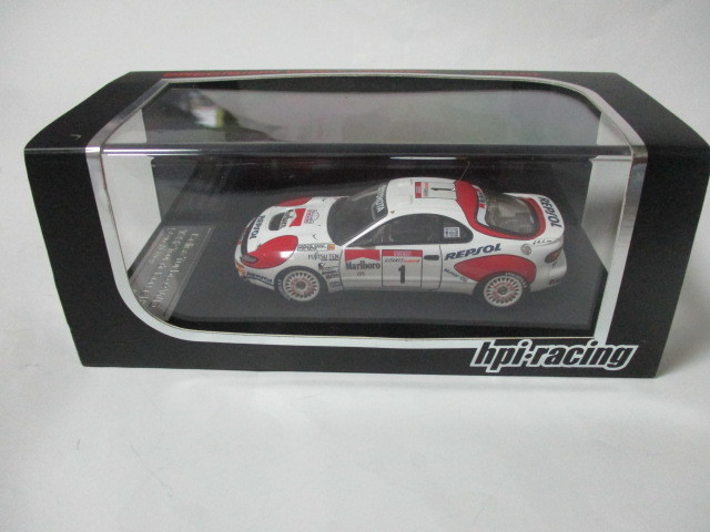 即決　hpi 8018 1/43 トヨタ セリカ GT-FOUR WRC 1992年ツール・ド・コルス №1 カルロス・サインツ車 マルボロ／ジタン仕様