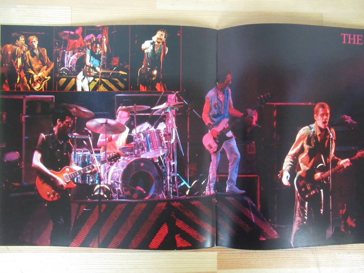 A33*THE CLASH The * crash Japan ..1982 Tour pamphlet beautiful goods Britain bread clock Joe * -stroke llama -mik* Jones 221128