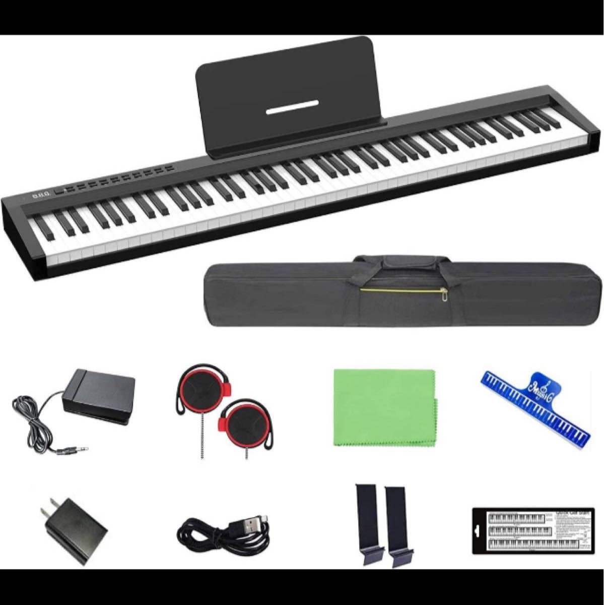 電子ピアノ MIDIキーボード 88鍵 Portable デジタルピアノ｜PayPayフリマ