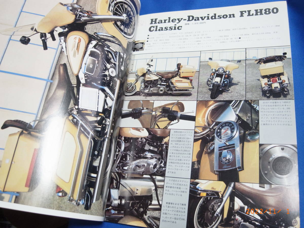 MOTOR CYCLIST モーターサイクリスト別冊の１９７９年１月号です。Harley Davidson 1340Classic/MOTO GUZZI/第一回タイムトンネルなど。_画像3