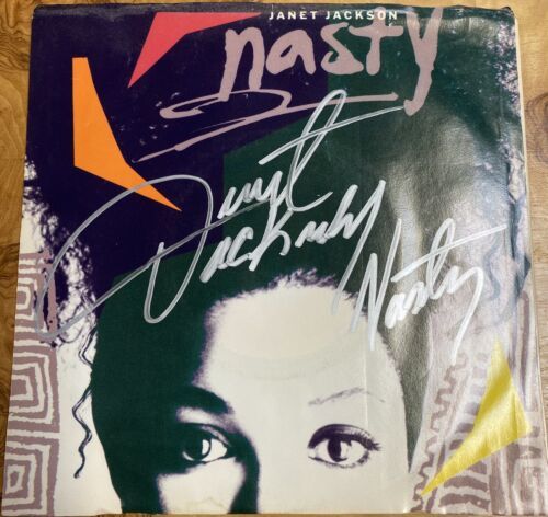 【半額】 大注目 janet jackson signed Vinyl 45rpm Nasty 1986 海外 即決 homesnliving.com homesnliving.com