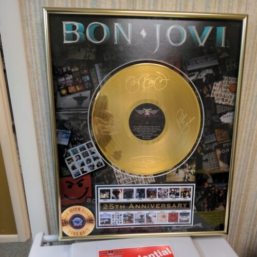 Bon　Jovi　Limited　Music　海外　25th　RECORD　Collectible　レア　VERY　Gold　24K　Edition　即決