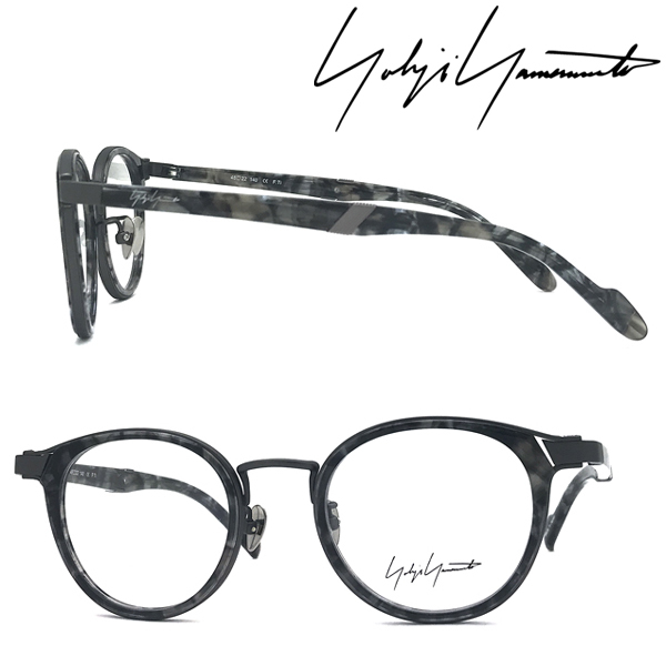 Yohji Yamamoto ヨウジヤマモト メガネフレーム ブランド ブラックデミ×ガンマット 眼鏡 YY-19-0061-03