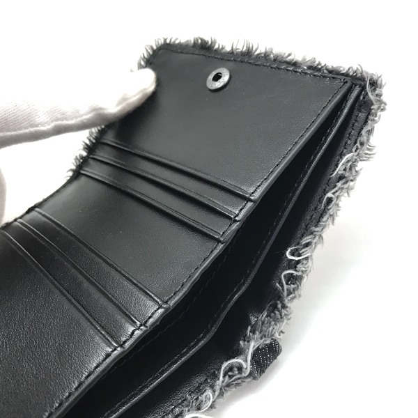 DIESEL ディーゼル 財布 ブランド 二つ折り ブラックデニム X08801-P4654-T8013_画像5