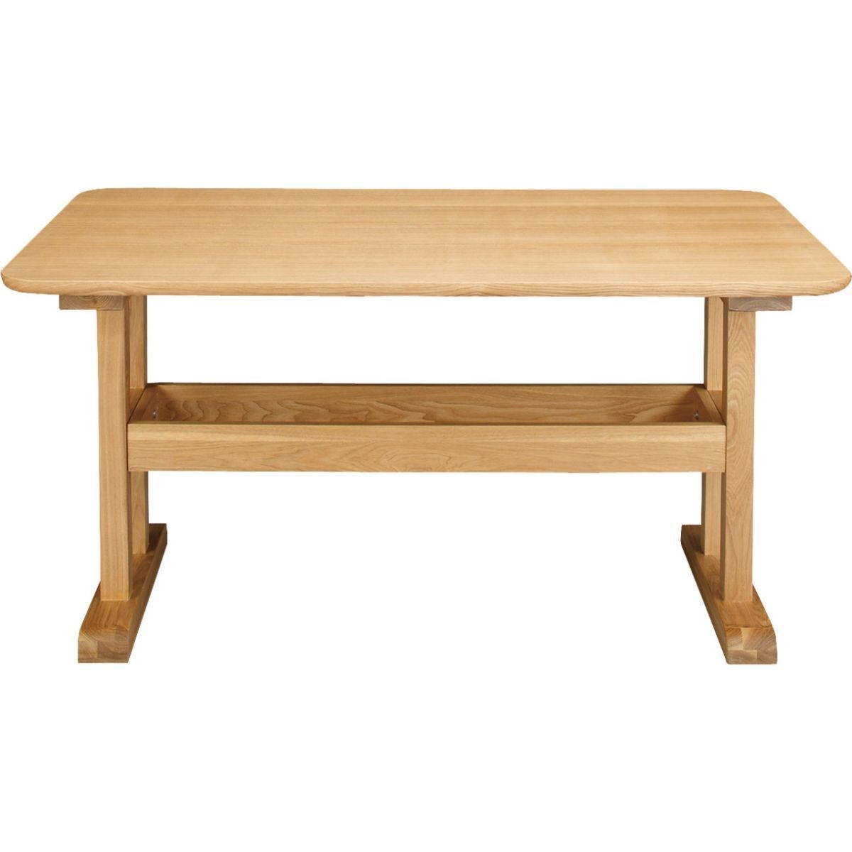 ダイニングテーブル ナチュラル 幅130cm 食卓テーブル テーブル 机 収納 ウッド 木製 天然木 シンプル デザイン 一人暮らし HOT-456NA