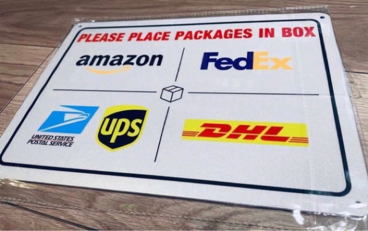 アメリカのサインプレート FedEx Amazon UPS など ダルトン