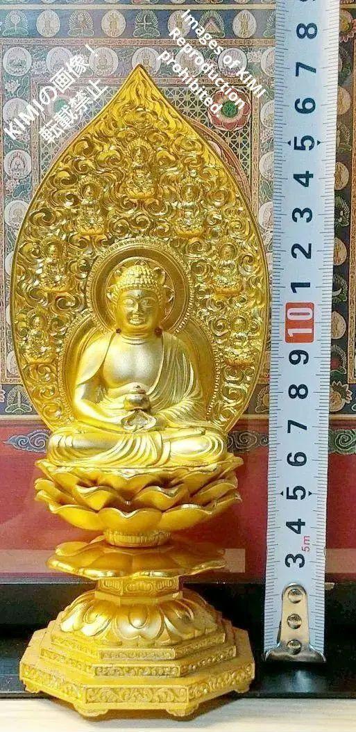 仏像　薬師如来座像　高さ18cm　合金製　牧田秀雲　仏教美術　やくしにょらい_画像8