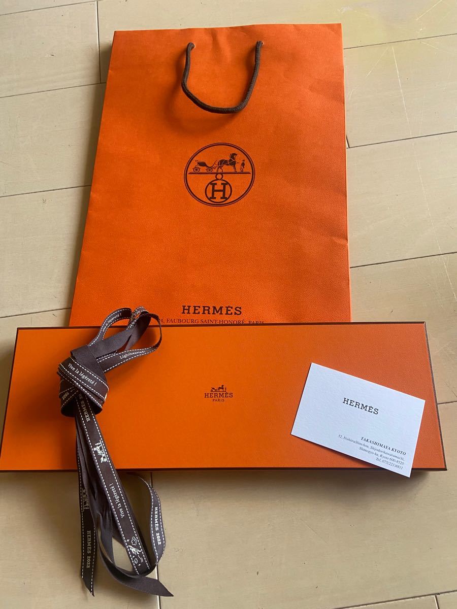 Hermes ネクタイ 箱・手提げ袋付き-