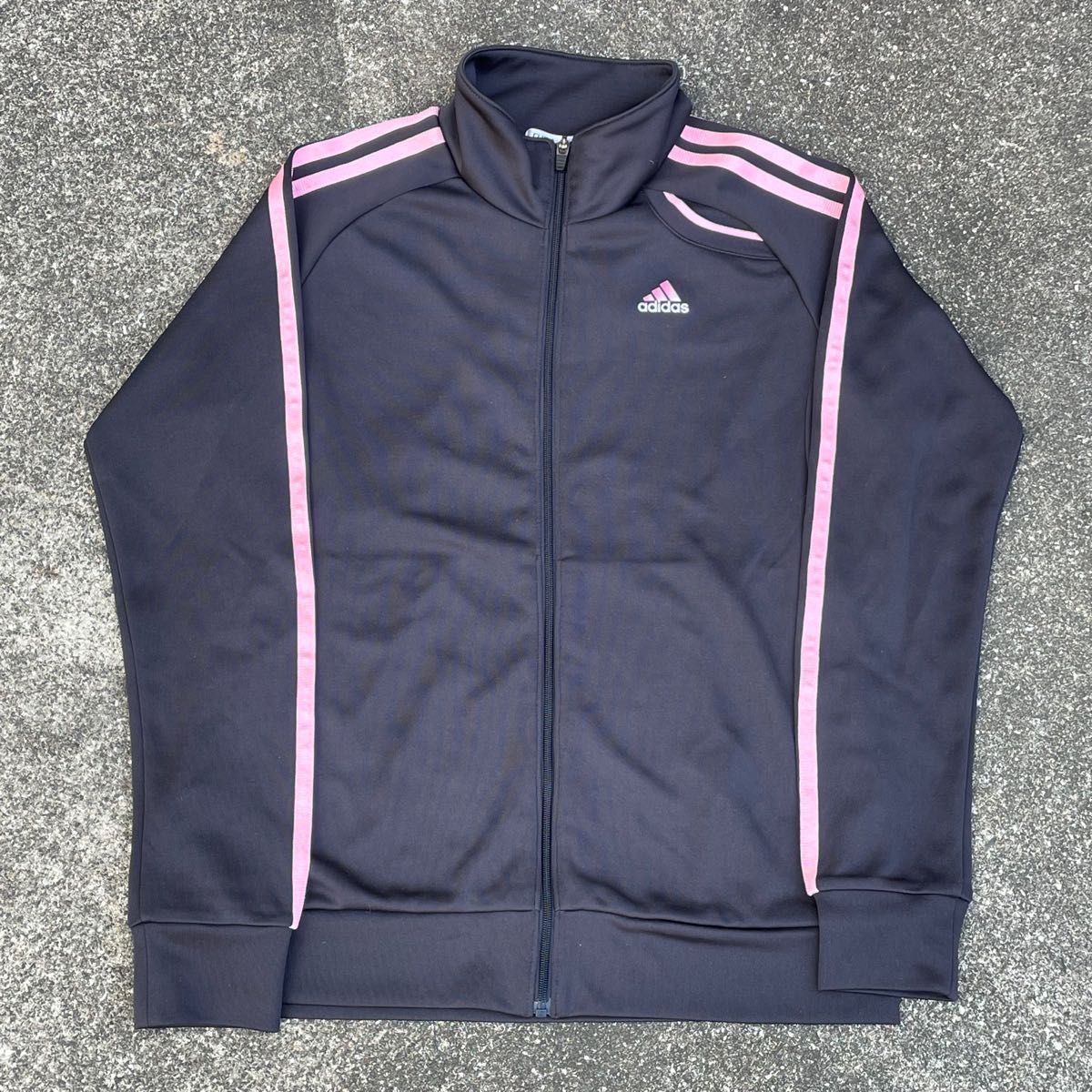 adidas ジャージ セットアップ ピンク 黒 ブラック ジップアップ adidas ジャージ セットアップ ピンク 黒 ブラック ジップアップ