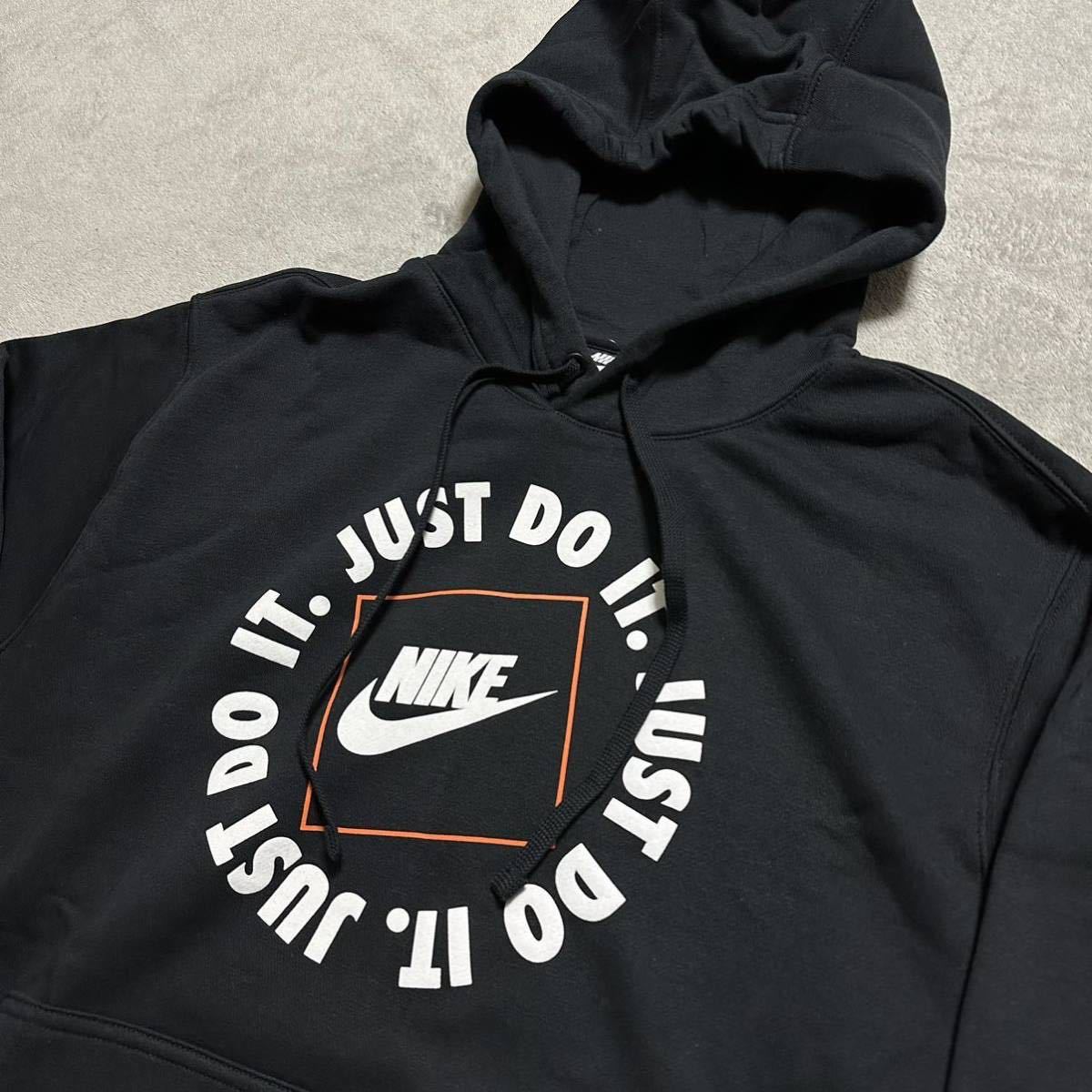 XLサイズ 新品 NIKE JUST DO IT スウェット 上下 パーカー ジョガーパンツ フーディー JDI セットアップ フリース 裏起毛 黒 ブラック 2L